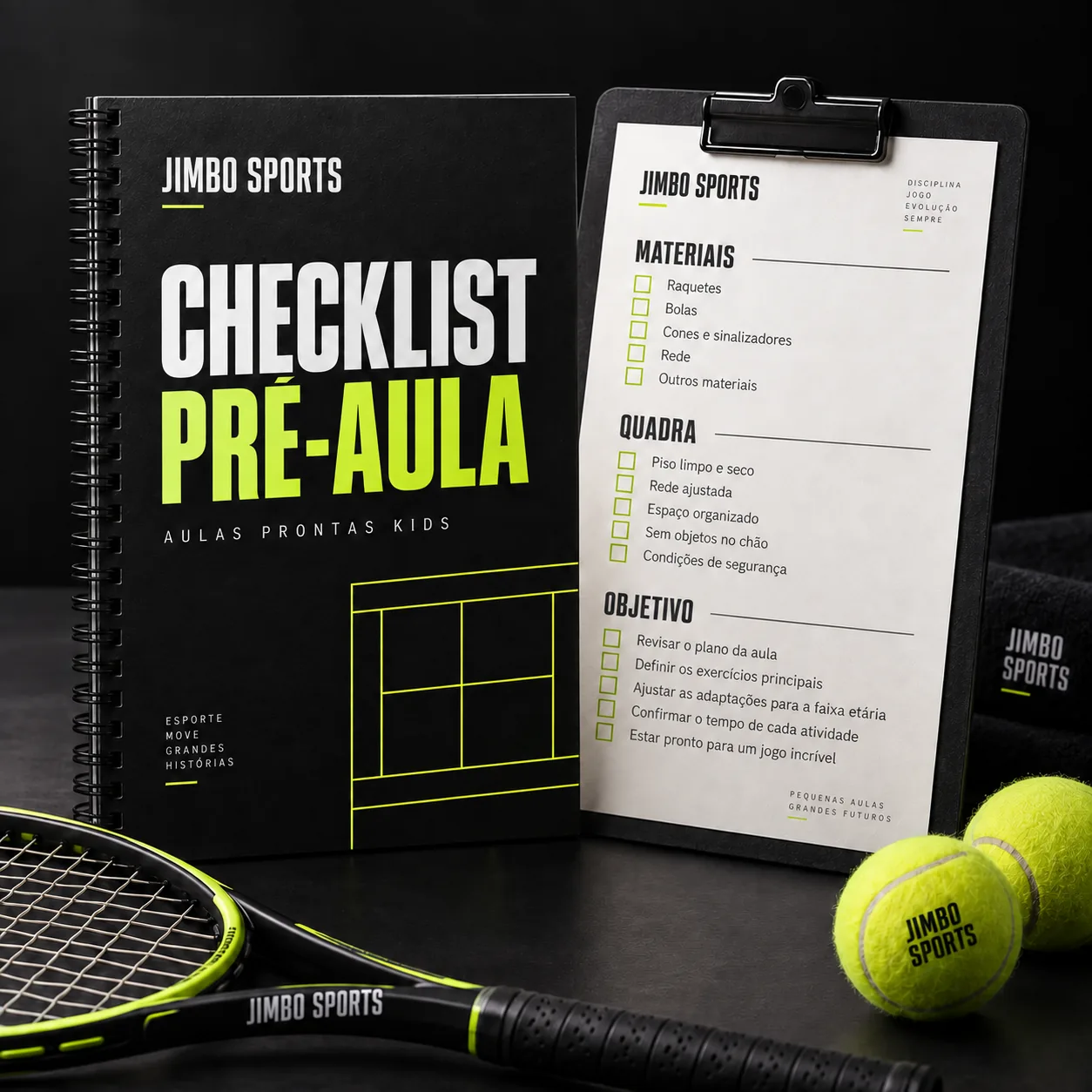 Mockup de Checklist Pré-Aula, bônus do Plano Completo