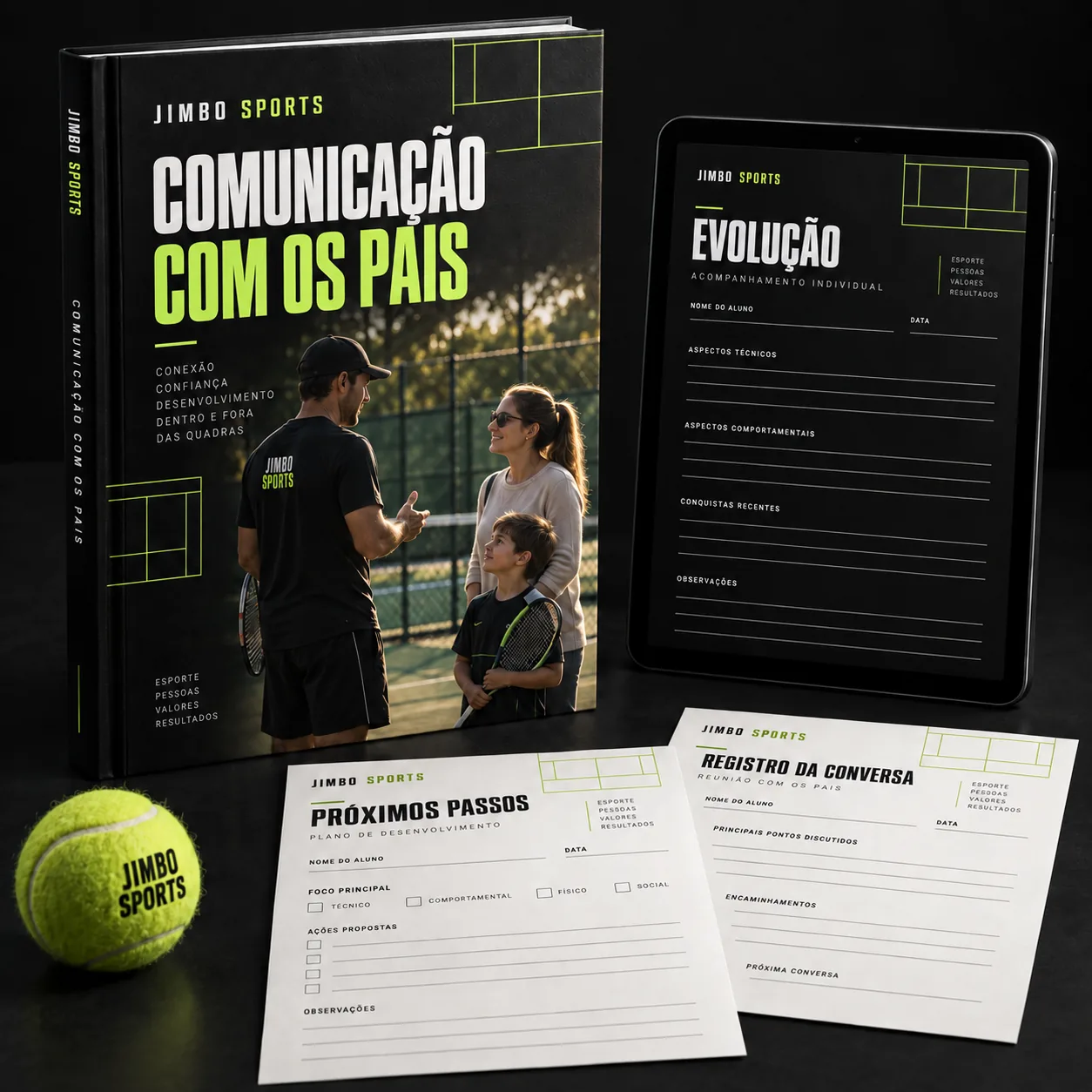 Mockup de Comunicação com os Pais, bônus do Plano Completo