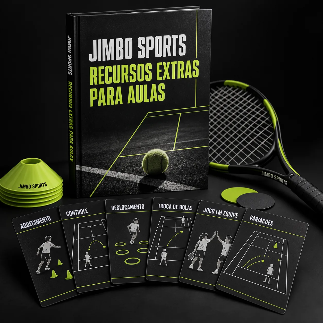 Mockup de Recursos Extras para Aulas, bônus do Plano Completo