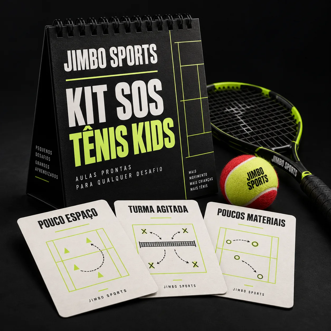 Mockup de Kit SOS Tênis Kids, bônus do Plano Completo